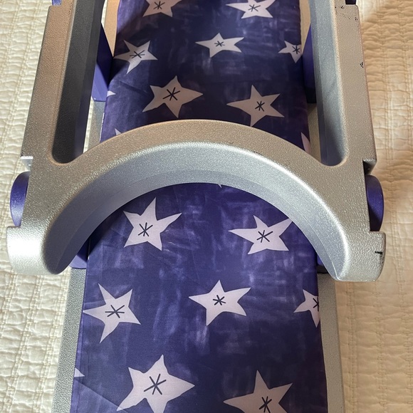 American Girl/Bitty Baby Toboggan, Silver/Purple Sled for 2, Retired - Picture 3 of 8